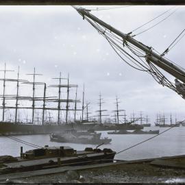 Newcastle Harbour from Merewether Street, Newcastle, NSW, June 1900