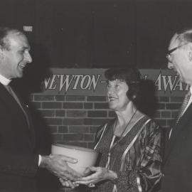 Presentation of the 1987 Newton-John Award to Anne Von Bertouch, the University of Newcastle, Australia - 1988