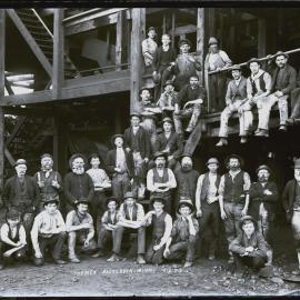 Top men, Backcreek Pit, Colliery, Minmi, NSW, 17 June 1896