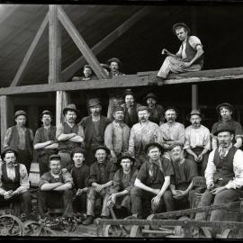 Top men, Raspberry Gully, Charlestown, NSW, 24 June 1898