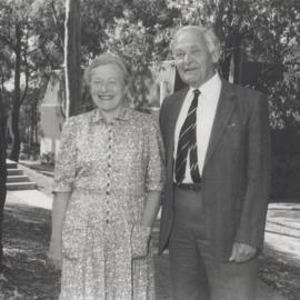 Professor Nicholas Hammond and his wife, friends of Professor Godfrey Tanner, the University of Newcastle, Australia - 1988