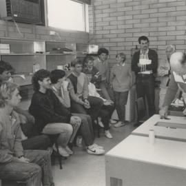 Yr 12 from Wingham High School at the University of Newcastle, Australia - 1987