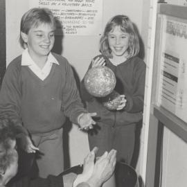 Supernova Open Day - (L to R): Melissa Doyle and Alison Compton at the University of Newcastle, Australia - 1987