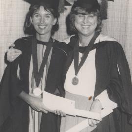 Megan Birkett (Medicine) and Maureen Strazzari (B.Arts) University Medallists, the University of Newcastle, Australia - 4 May 1985