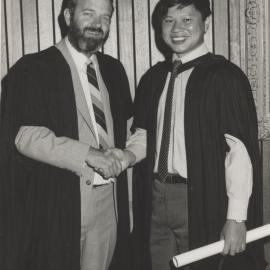 Mr Chen Swee-Eng (Management) with Mr Bruce Cheek, the University of Newcastle, Australia - Friday 11th May 1990