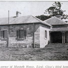 A corner of Morpeth House, Lieutenant Close's third home, [late 1900s]