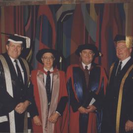 University officials at the Faculty of Engineering graduation ceremony, the University of Newcastle, Australia -16 May 1997, 10.30am