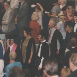 Academic procession in the Great Hall at the the Faculty of Law and Commerce graduation ceremony, the University of Newcastle, Australia - 2 May 1997, 2.30pm