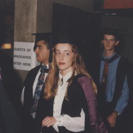 Graduands at the Faculty of Science / Maths graduation ceremony, the University of Newcastle, Australia - 9 May 1997, 6pm