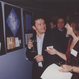 Official University Function, attended by the Vice-Chancellor. Pictured are Jason Thornton with Meredith McGowan, Parliament House, NSW, Australia - c.1999
