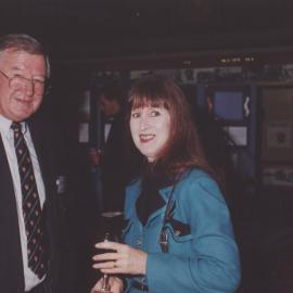 Official University Function - Bernie Curran with Glenyce Mae Oswald, Parliament House, NSW, Australia - c.1999