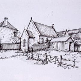 Illustration, St Michael the Archangel's Catholic Church, Wollombi, NSW