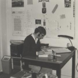 St John's College, Morpeth -  Rev. Warwick Cuthbertson at desk