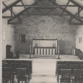 St John's College,  Morpeth  - View of Chapel  showing roof timbering