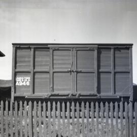 SAR Van No. A946, 'A' class 4 wheel van at Naracoorte, S.A, [1950]