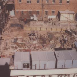 NEWMED1 construction site, Watt Street, Newcastle, Australia - 7 July, 1979