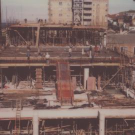 NEWMED1 construction site, Watt Street, Newcastle, Australia - 29 May, 1979