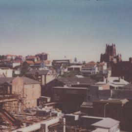 NEWMED1 construction site (Roof level), Watt Street, Newcastle, Australia - 29 May, 1979