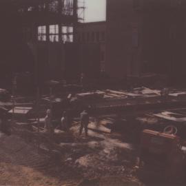 NEWMED1 construction site, Watt Street, Newcastle, Australia - 29 May, 1979