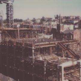 NEWMED1 construction site, Watt Street, Newcastle, Australia - 29 May, 1979