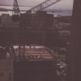 NEWMED1 construction site, Watt Street, Newcastle, Australia - 27 April, 1979