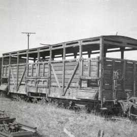 SAR Bogied cattle wagon at Naracoorte, S.A., [1950]