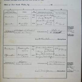 Marriages 189a and 190a. Page 95a. 1934