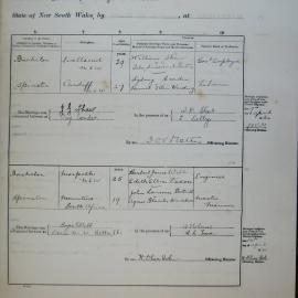 Marriages 185a and 186a. Page 93a. 1934