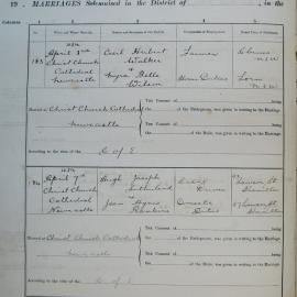 Marriages 183 and 184. Page 92. 1934