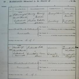 Marriages 181 and 182. Page 91. 1934