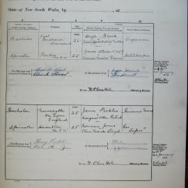 Marriages 127a and 128a. Page 64a. 1933