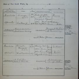 Marriages 123a and 124a. Page 62a. 1933