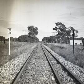 SAR, Mt Gambier branch line with both broad gauge and narrow gauge track , [1950s]