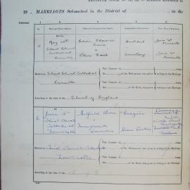 Marriages 5 and 6. Page 3. 1929