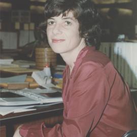 Anne Robinson from the Auchmuty Library, the University of Newcastle, Australia - c.1985