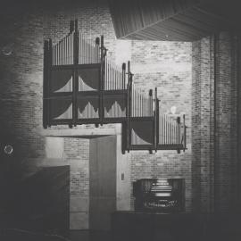 Pipe organ in the Great Hall, the University of Newcastle, Australia