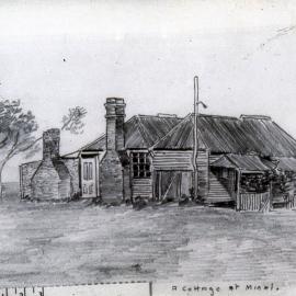 Illustration, a cottage at Minmi, NSW, [by G H Eardley, 1962]