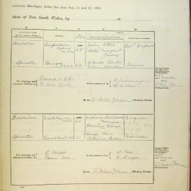 Marriages Numbers 295a and 296a, Page 150a. 1929