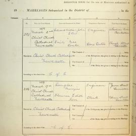 Marriages Numbers 295 and 296, Page 150. 1929
