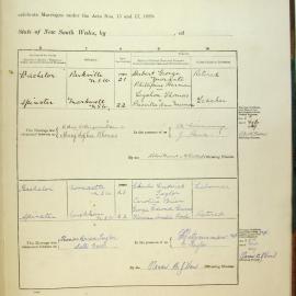 Marriages Numbers 293a and 294a, Page 149a. 1929