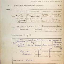 Marriages Numbers 291 and 292, Page 148. 1929