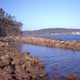 Side view, lime dock, Port Stephens, NSW, [1980]