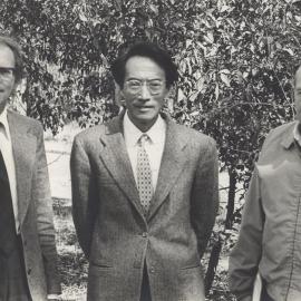 Professor Graeme Jameson, Professor Kwak and Mr. N. Molloy. Professor Kwak visited the University of Newcastle, Australia - September 18 1980