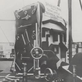 Students display from the Newcastle Technical College, the University of Newcastle, Australia