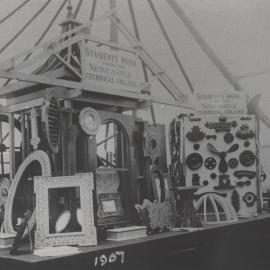 Students display from the Newcastle Technical College, the University of Newcastle, Australia