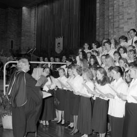 Professor Michael Dudman conducts The University Choir, the University of Newcastle, Australia - 1 May, 1993
