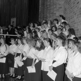 Professor Michael Dudman conducts The University Choir, the University of Newcastle, Australia - 1 May, 1993