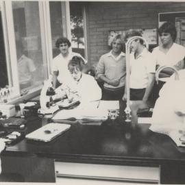 Science laboratory and science students, the University of Newcastle, Australia