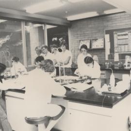 Science laboratory and science students, the University of Newcastle, Australia