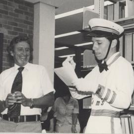 Photograph taken at the 20th Anniversary celebrations of the appointment of Mr. Ted Flowers as Librarian, University of Newcastle, May, 1981